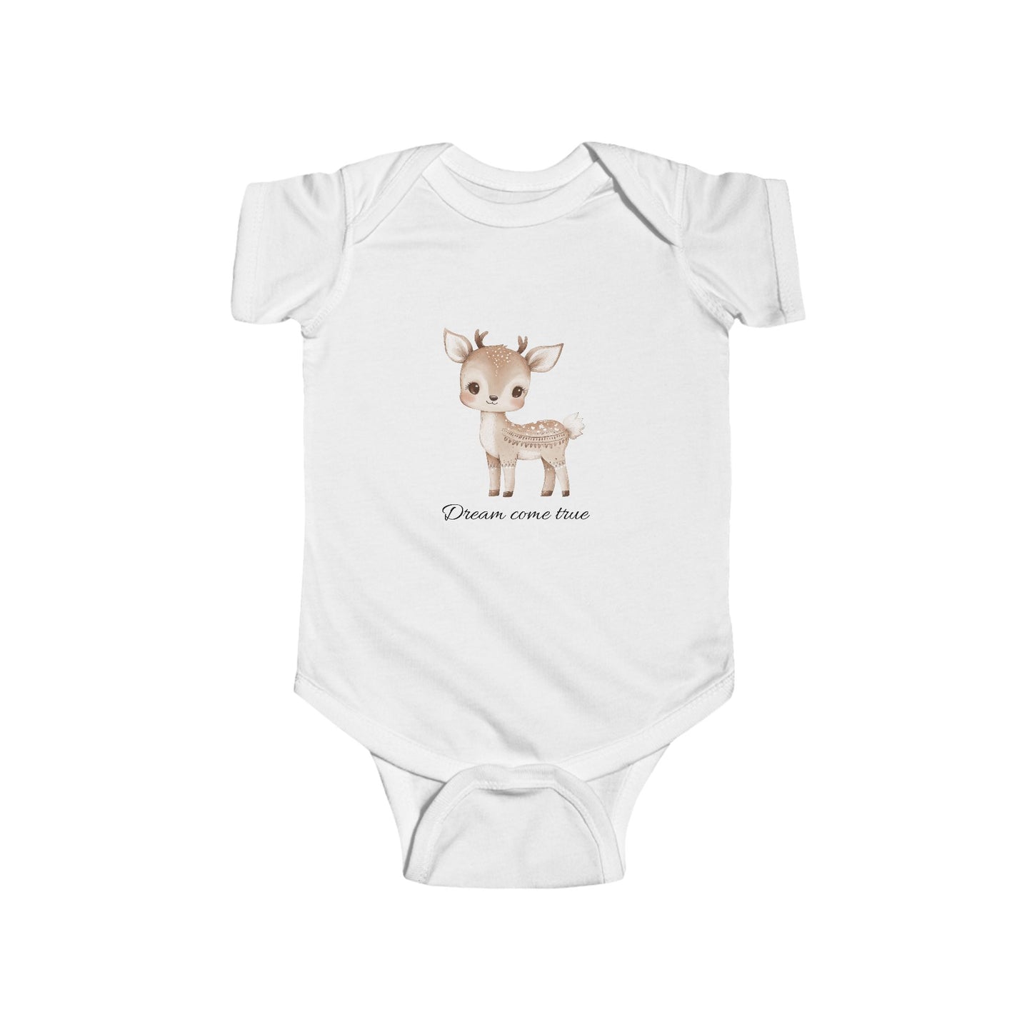 Adorable Baby Bodysuit with Cute Fawn Design
