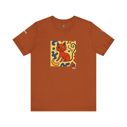 CATART Unisex Jersey Cat T-Shirt - MIRO - Iconic Painting Reimagined with Cats