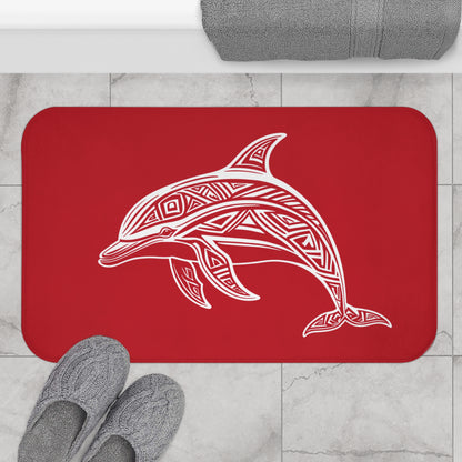 Tribal Bath Mat. Ocean Energy, Tribal Style