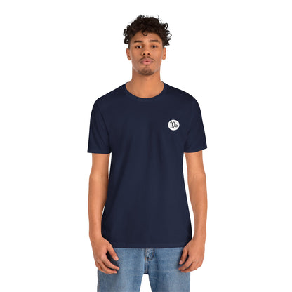 Capricorn - Gothic Zodiac T-Shirt. Blue graphic on the back.  Zodiac in the Shadows