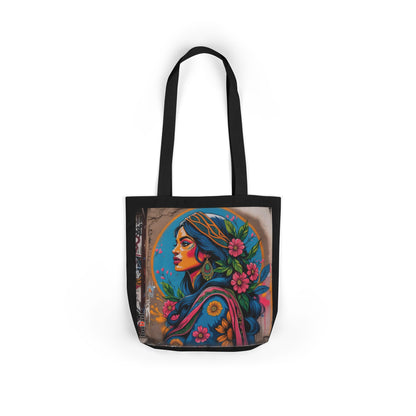 Artistic Surge - Eco-Friendly Canvas Tote Bag - FLOWERED WOMAN