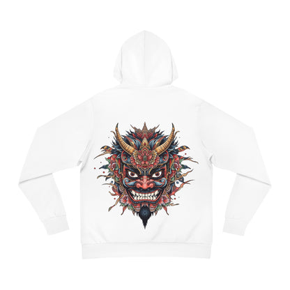 Bold Oni Mask Hoodie - Japanese Irezumi Tattoo Art Streetwear