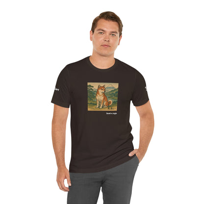 DOGART Unisex Jersey DOG T-Shirt - SUMI-E STYLE - Iconic Painting Reimagined with Dogs