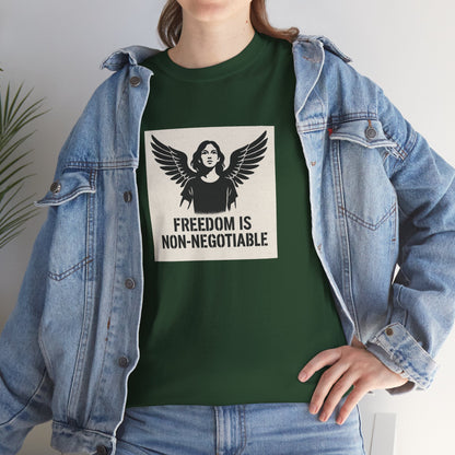 Rebel Graphic Tee - Unisex Heavy Cotton T-Shirt for the Wild at Heart. Rebel Tees, Born to Be Worn - FREEDOM IS NON-NEGOTIABLE