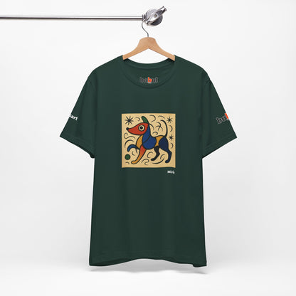 DOGART Unisex Jersey Dog T-Shirt - MIRO - Iconic Painting Reimagined with Dogs