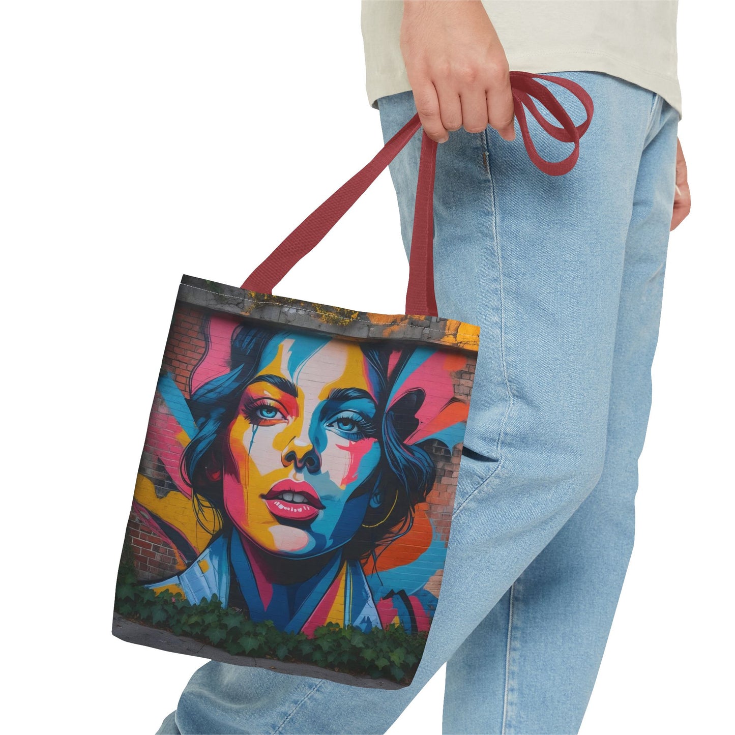 Artistic Surge - Eco-Friendly Canvas Tote Bag - WOMAN'S FACE