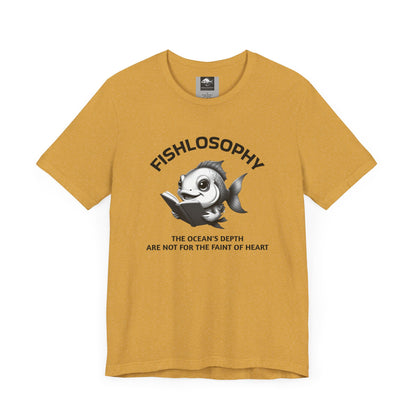 Fishlosophy Unisex Jersey Short Sleeve Tee –  The Ocean' depth is not for the faint of heart