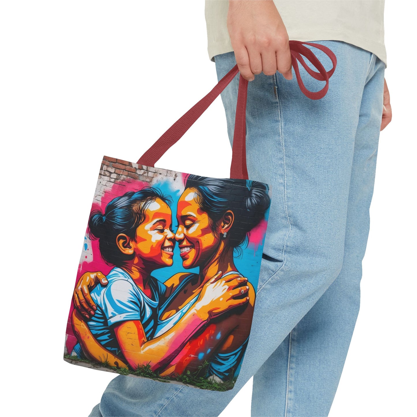 Artistic Surge - Eco-Friendly Canvas Tote Bag - SMILING HUG