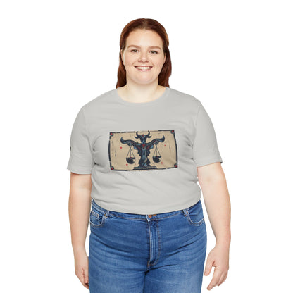 Libra - Gothic Zodiac T-Shirt. Zodiac in the Shadows