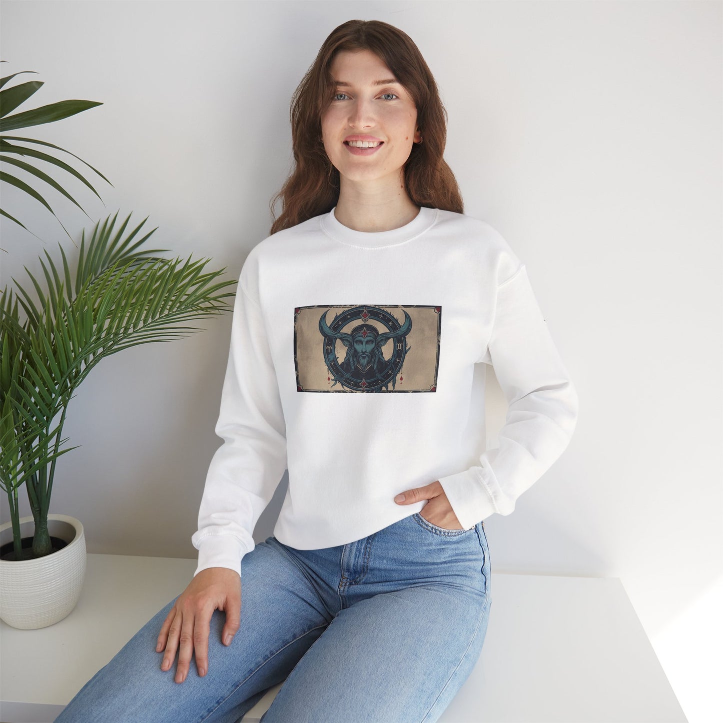Capricorn - Gothic Zodiac Blue Sweatshirt
