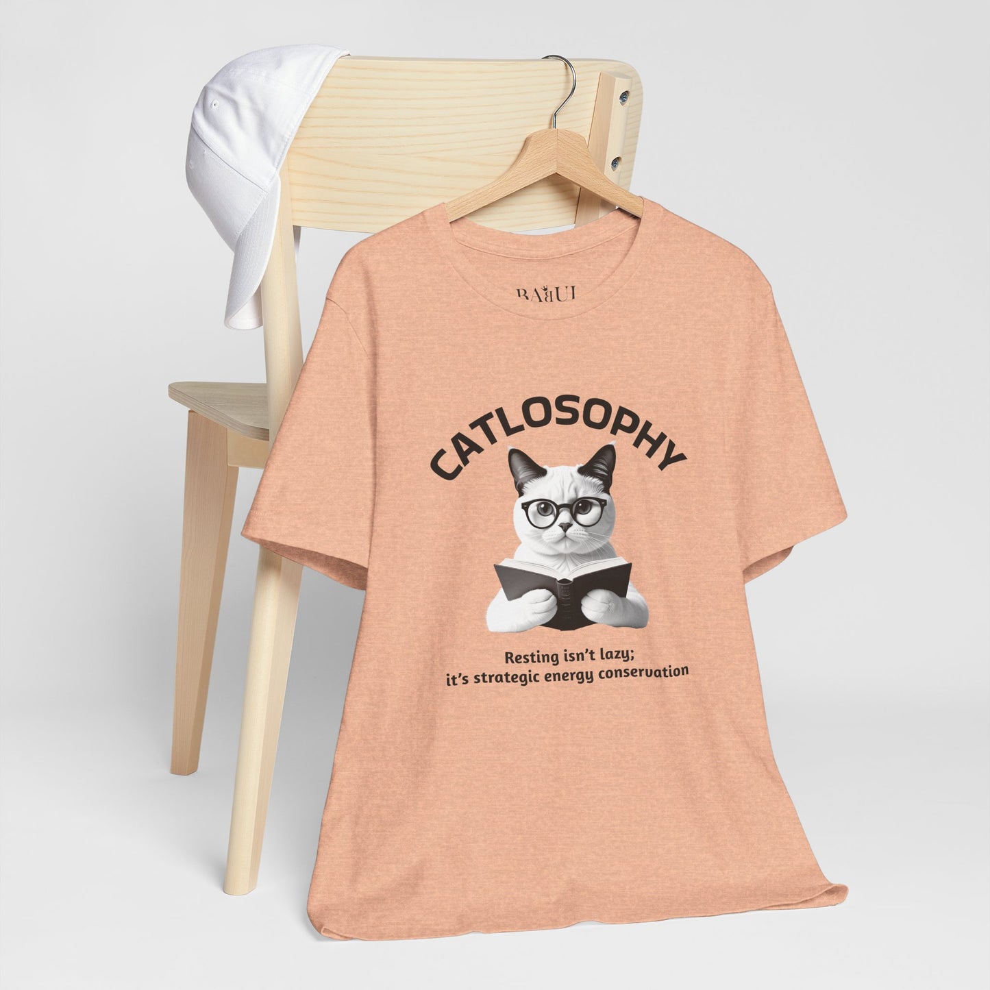 Catlosophy Unisex Jersey Short Sleeve Tee –  "Resting isn't Lazy" Design