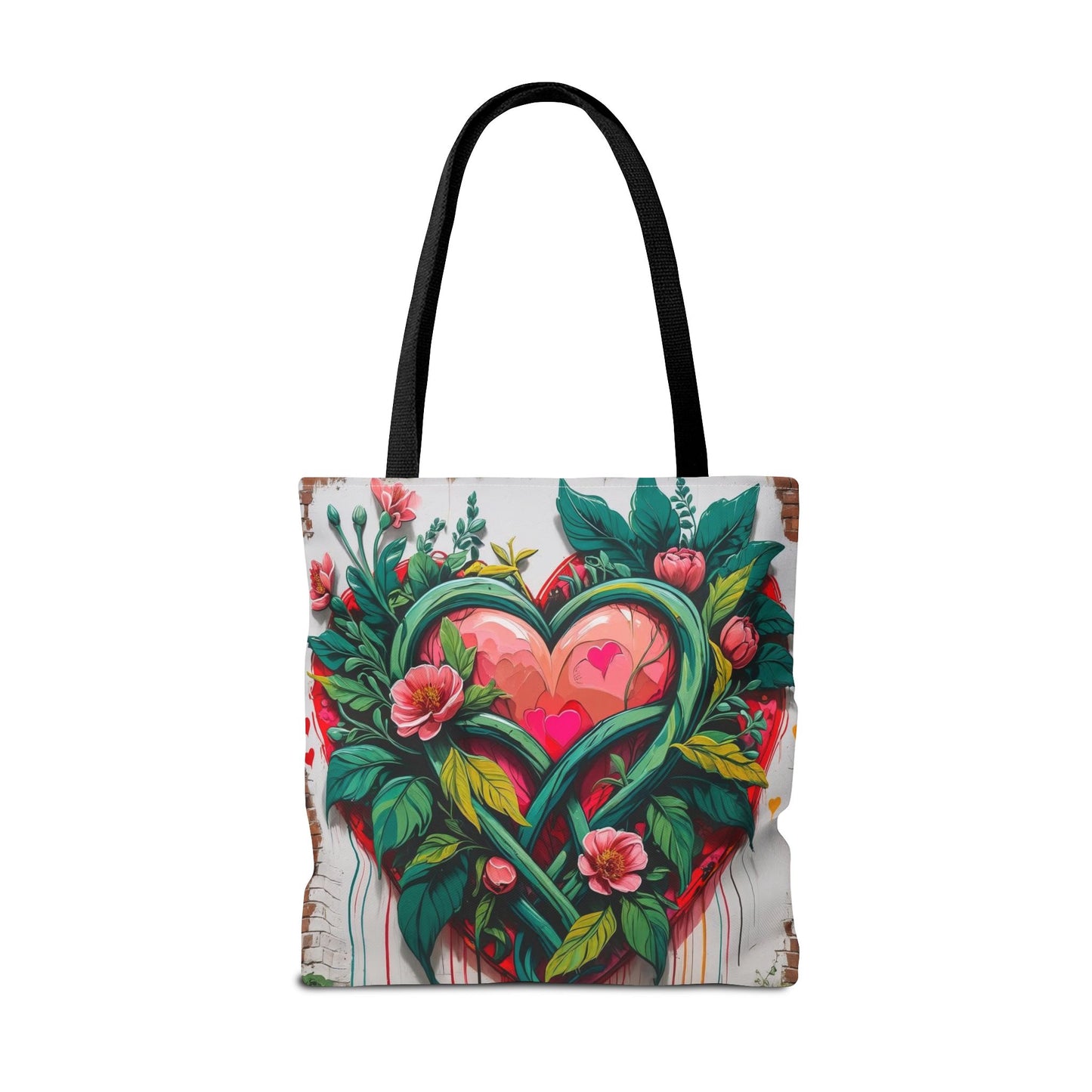 Artistic Surge - Eco-Friendly Canvas Tote Bag - HEARTS OF LOVE