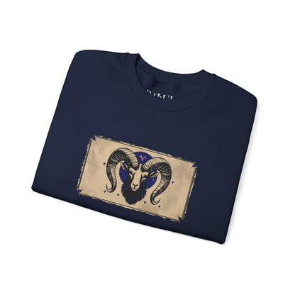 Aries - Gothic Zodiac Blue Sweatshirt