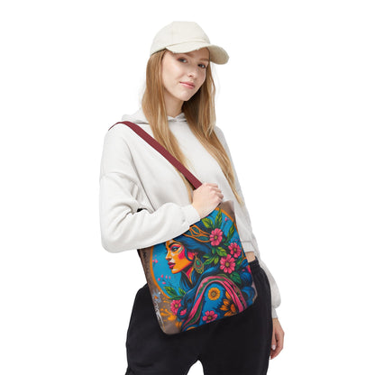 Artistic Surge - Eco-Friendly Canvas Tote Bag - FLOWERING WOMAN