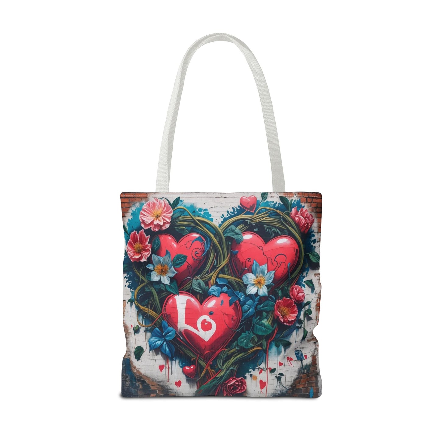 Artistic Surge - Eco-Friendly Canvas Tote Bag - HEARTS OF LOVE