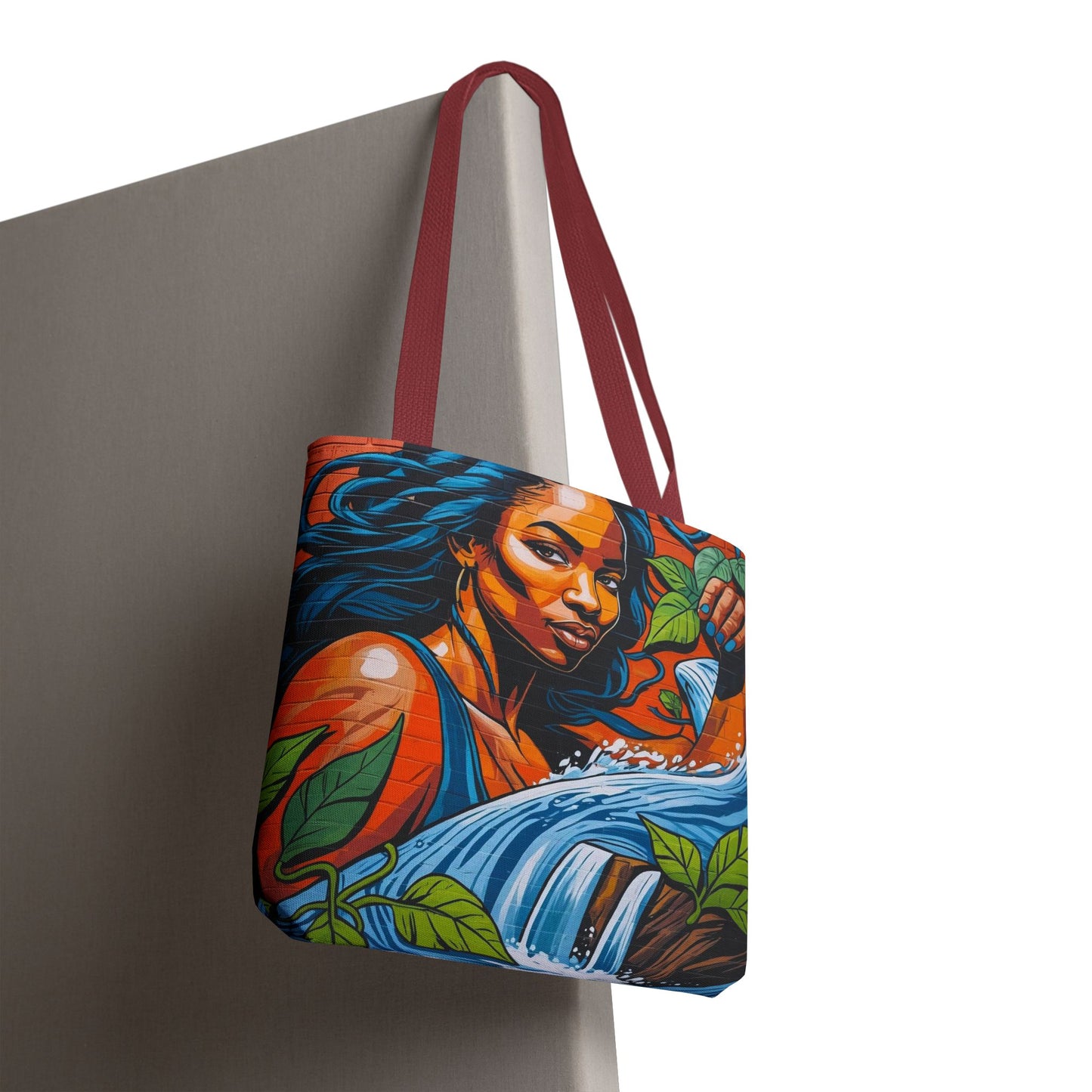 Artistic Surge - Eco-Friendly Canvas Tote Bag - WOMAN WITH WATER