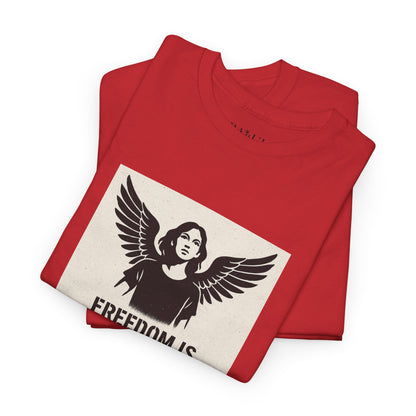 Rebel Graphic Tee - Unisex Heavy Cotton T-Shirt for the Wild at Heart. Rebel Tees, Born to Be Worn - FREEDOM IS NON-NEGOTIABLE