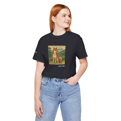 DOGART Unisex Jersey DOG T-Shirt - SUMI-E STYLE - Iconic Painting Reimagined with Dogs