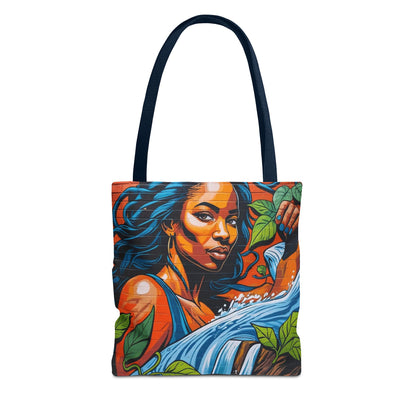 Artistic Surge - Eco-Friendly Canvas Tote Bag - WOMAN WITH WATER