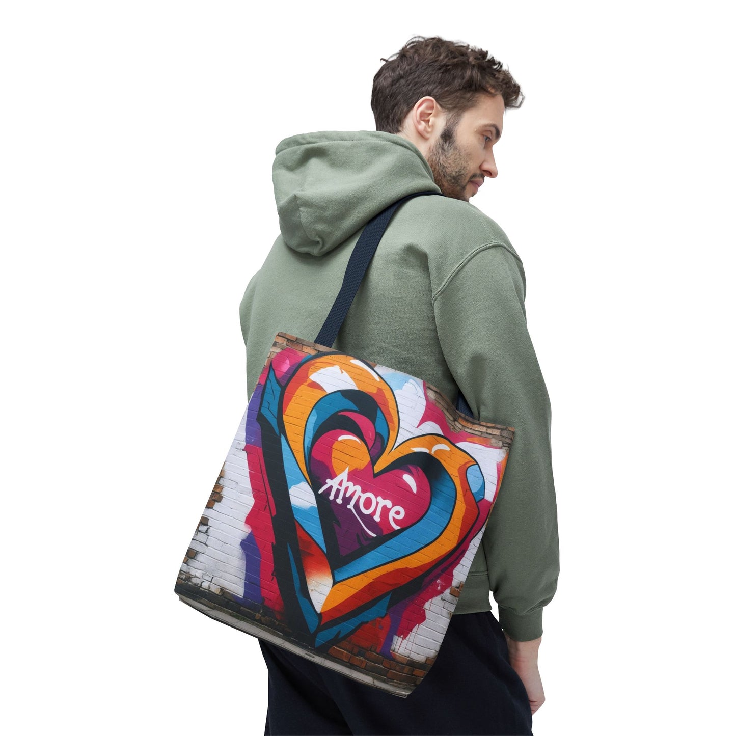 Artistic Surge - Eco-Friendly Canvas Tote Bag - HEART