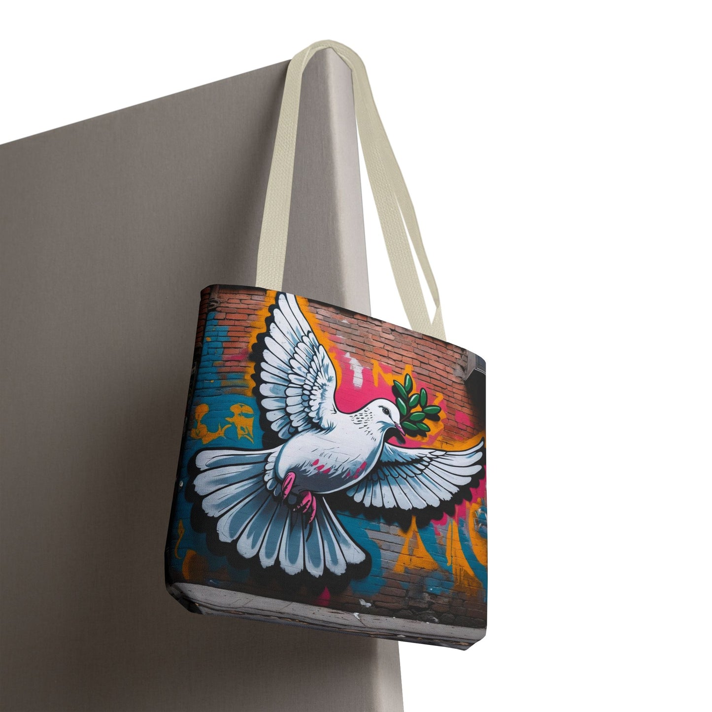 Artistic Surge - Eco-Friendly Canvas Tote Bag - PEACE