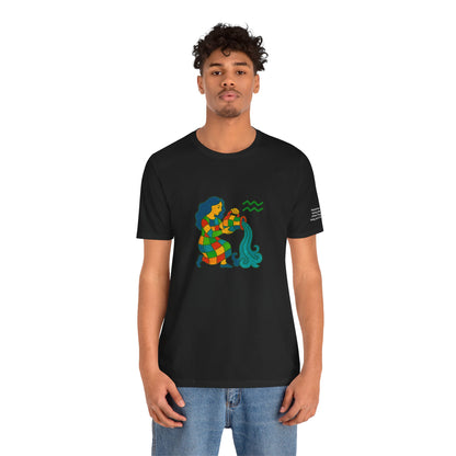 AQUARIUS - T-shirt, The Zodiac in Colors
