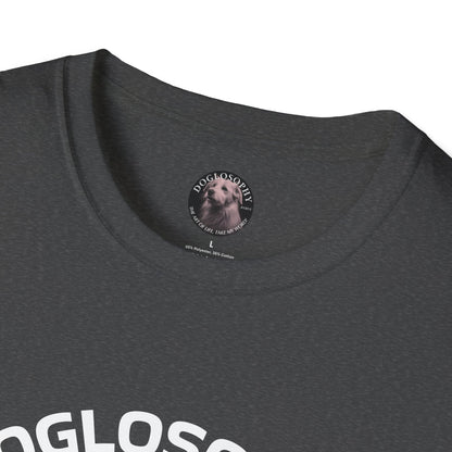 Doglosophy  Unisex Softstyle T-Shirt - "Happiness is a Warm Sunbeam" Design