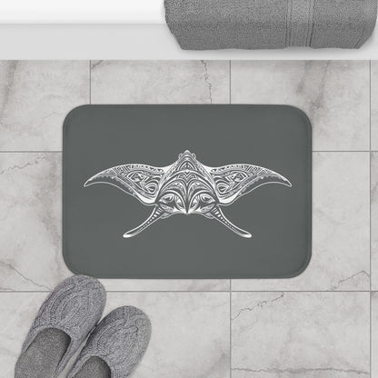 Tribal Bath Mat. Ocean Energy, Tribal Style