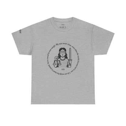 Justice - ArcanaPop T-Shirt – Where Tarot Magic Meets Pop Art