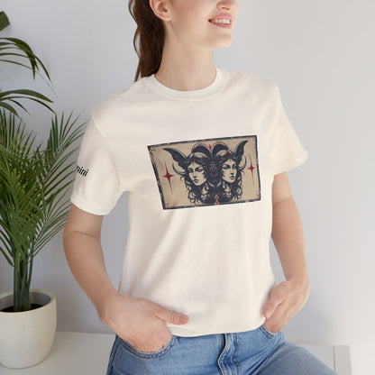 Gemini - Gothic Zodiac T-Shirt. Zodiac in the Shadows