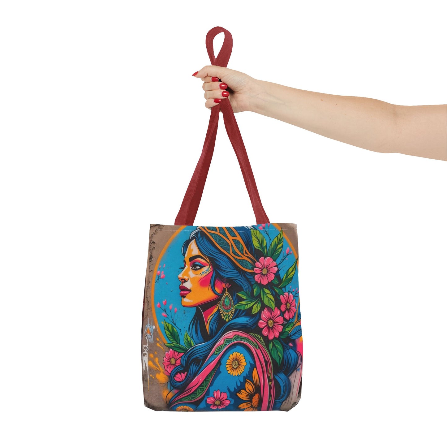 Artistic Surge - Eco-Friendly Canvas Tote Bag - FLOWERING WOMAN