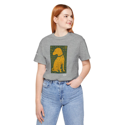 DOGART Unisex Jersey Dog T-Shirt - KLIMT - Iconic Painting Reimagined with Dogs