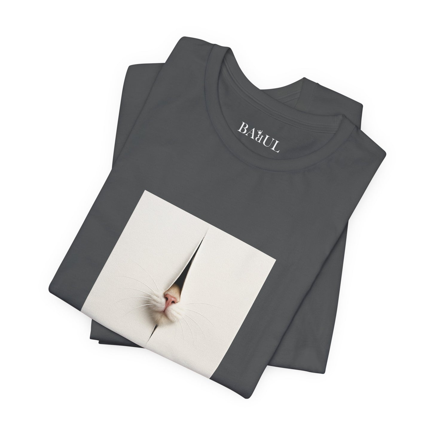 CATART Unisex Jersey Cat T-Shirt - FONTANA - Iconic Painting Reimagined with Cats