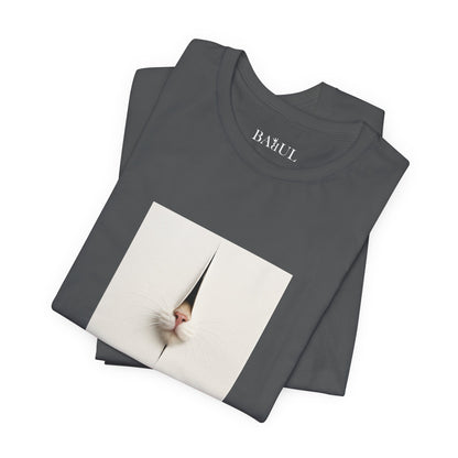 CATART Unisex Jersey Cat T-Shirt - FONTANA - Iconic Painting Reimagined with Cats