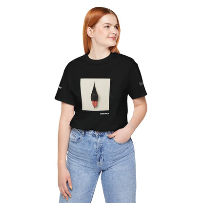 DOGART Unisex Jersey Dog T-Shirt - FONTANA - Iconic Painting Reimagined with Dogs