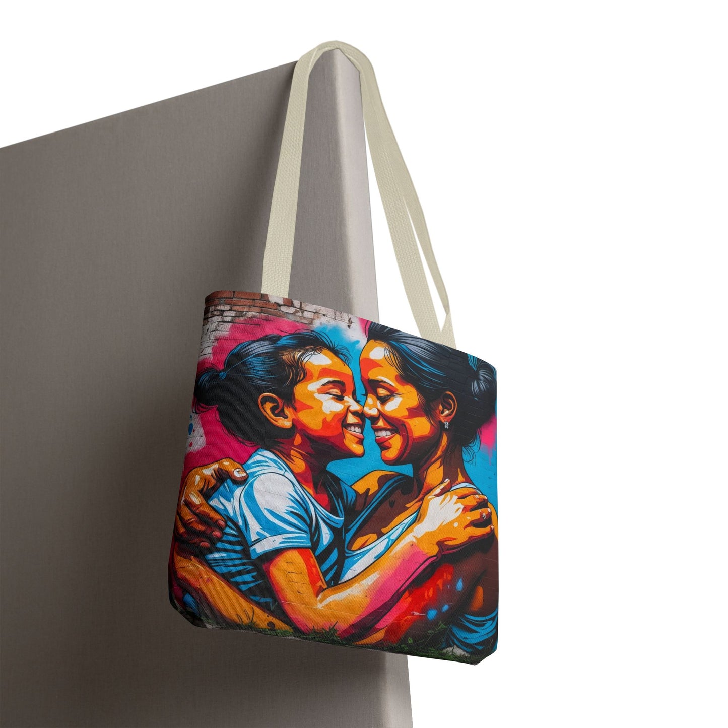 Artistic Surge - Eco-Friendly Canvas Tote Bag - SMILING HUG