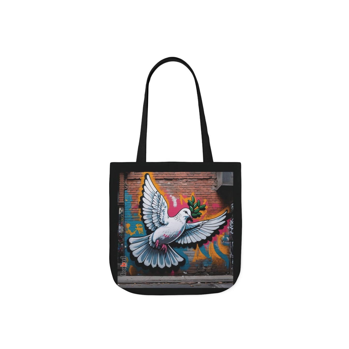 Artistic Surge - Eco-Friendly Canvas Tote Bag - PEACE