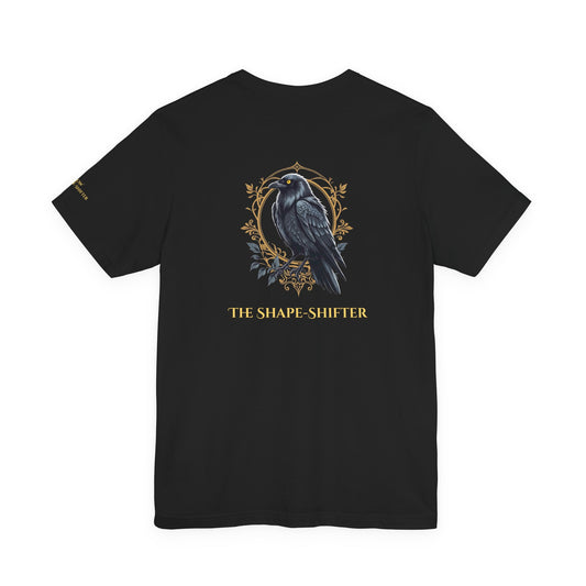 Crow – The Shape-Shifter - Magic Animals T-Shirt Black Only (graphic on the back)