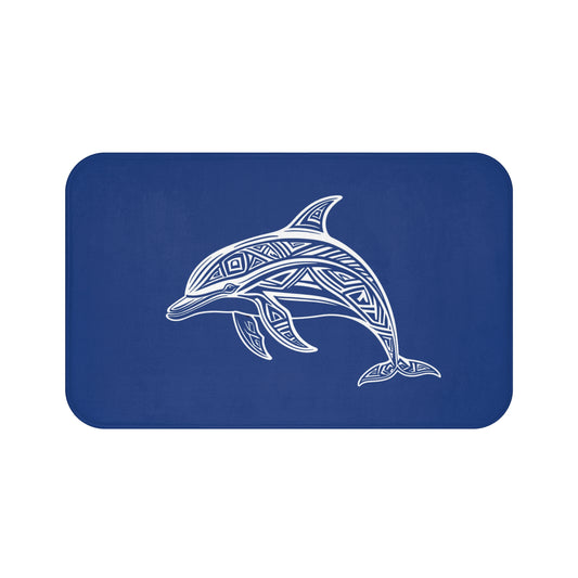 Tribal Bath Mat. Ocean Energy, Tribal Style