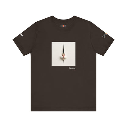 CATART Unisex Jersey Cat T-Shirt - FONTANA - Iconic Painting Reimagined with Cats