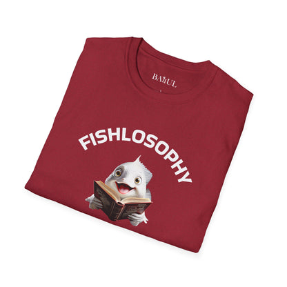 Fishlosophy Unisex T-Shirt - Ocean Vibes and Life's Questions Design - PEARLS OF WISDOM FROM THE FISH WORLD