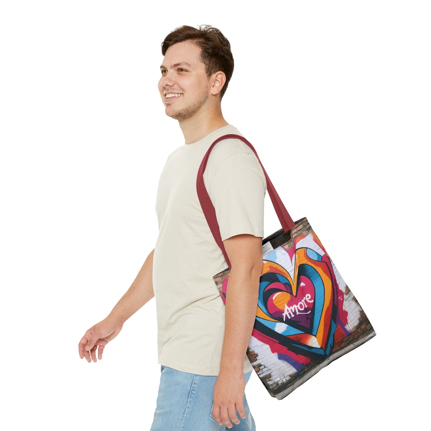 Artistic Surge - Eco-Friendly Canvas Tote Bag - HEART