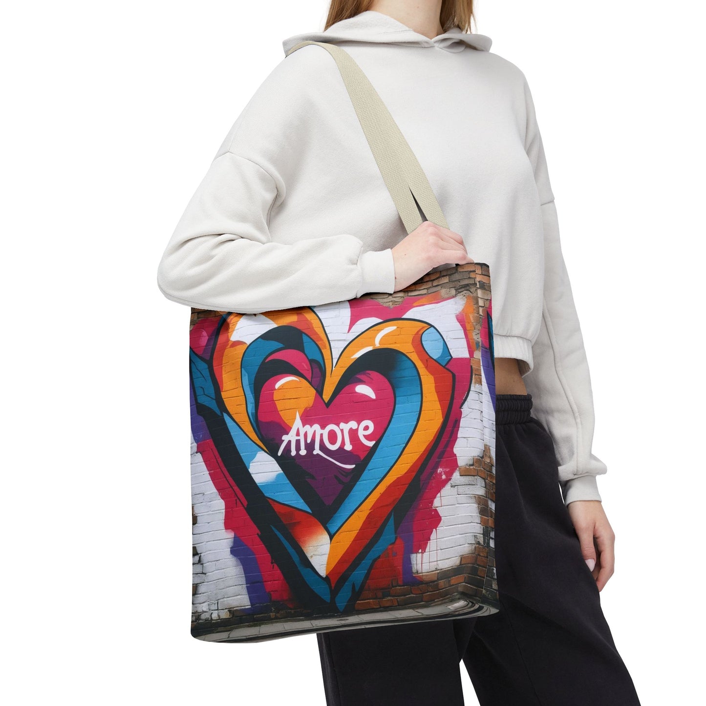 Artistic Surge - Eco-Friendly Canvas Tote Bag - HEART