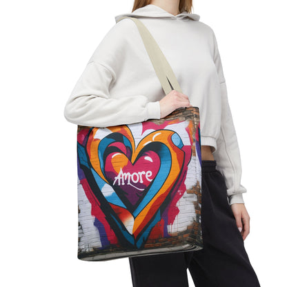 Artistic Surge - Eco-Friendly Canvas Tote Bag - HEART