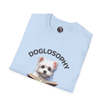 Doglosophy  Unisex Softstyle T-Shirt - "Happiness is a Warm Sunbeam" Design