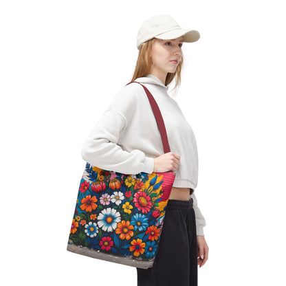 Artistic Surge - Eco-Friendly Canvas Tote Bag - FLOWERS